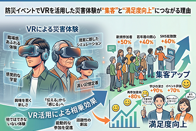 防災イベントでVRを活用した災害体験が“集客”と“満足度向上”につながる理由