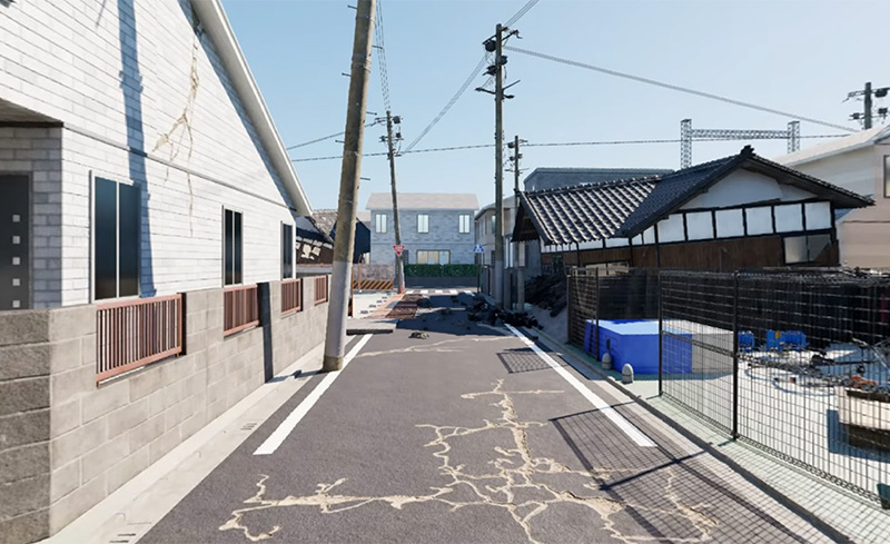 地震体験 市街地編
