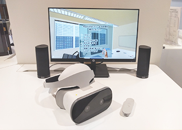防災訓練VR デモ機